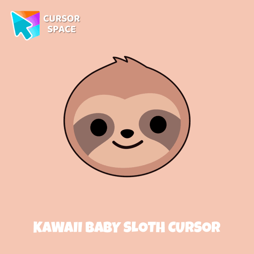 Kawaii Baby Sloth cursor arrow cursor
